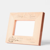 常に&永久エレガントバラ小結婚さい レーザー彫刻フレーム (左)