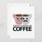 常に&永遠にコーヒー ポストカード (正面/裏面)