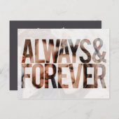 常に&永遠に写真をタイプ日付はがきを保存 ポストカード (正面/裏面)