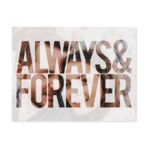 常に&永遠に写真をタイプ日付はがきを保存