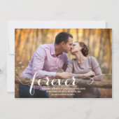 常に & 永遠に | 結婚式の日程発表 セーブザデート (正面)