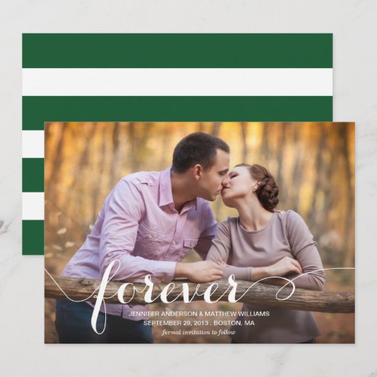 常に & 永遠に | 結婚式の日程発表 セーブザデート (正面/裏面)