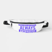 常にAntifascist Fanny Pack – 青はっきりした色 ファニーパック (正面)