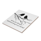 常にBirdsとのハート引用文の友人 タイル (側面)