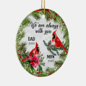 常にHollyブランチのクリスマスのパーソナライズ セラミックオーナメント (右)