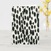 常にI |黒い水の色 カード (黄色い花)