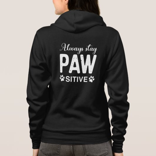 常にPAWサイティブを維持 パーカ (裏面)