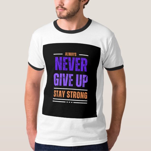 常にT与えシャツをアップしない Tシャツ (正面)
