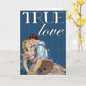 常のそして永久に本当愛カップルのカード カード (黄色い花)