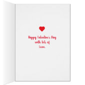 常のハッピーバレンタインデーの休日愛ハート (内側 (右))