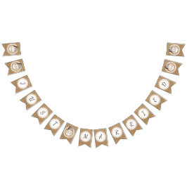 常のフクロウ愛カジュアルな結婚式のたった今結婚しました バンティングフラッグ