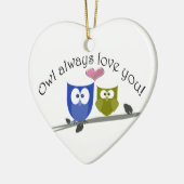 常のフクロウ愛! オーナメント (左)