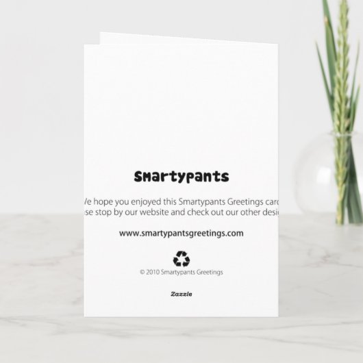 常のフクロウ愛 カード (裏面)