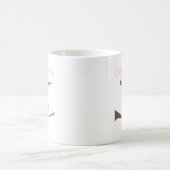 常のフクロウ愛 コーヒーマグカップ (中央)