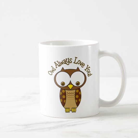 常のフクロウ愛 コーヒーマグカップ (右)