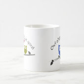 常のフクロウ愛! コーヒーマグカップ (中央)