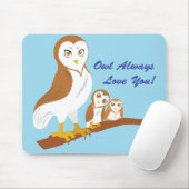常のフクロウ愛! マウスパッド (マウス)