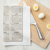 常のフクロウ愛、2013台所タオルをカレンダーに記録します キッチンタオル (四つ折り)