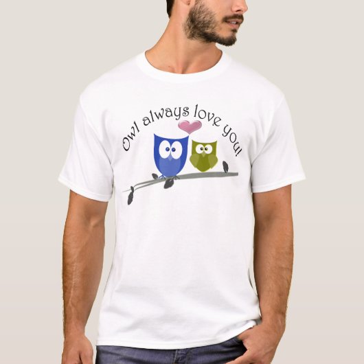 常のフクロウ愛! Tシャツ (正面)