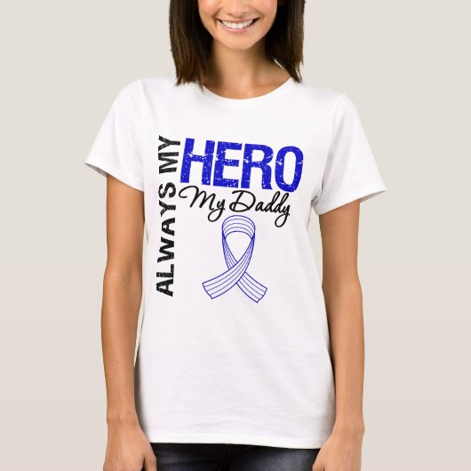 常のALS私の英雄私のお父さん Tシャツ (正面)