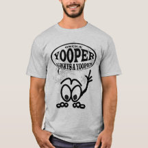 常のYoopers YooperおもしろいなメンズTシャツ