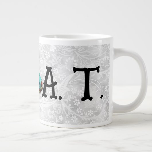 常もっとも偉大にヤギのマグカップカラフルのヤギ ジャンボコーヒーマグカップ (右)