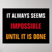 常やる気を起こさせるに引用文プリント ポスター (正面)