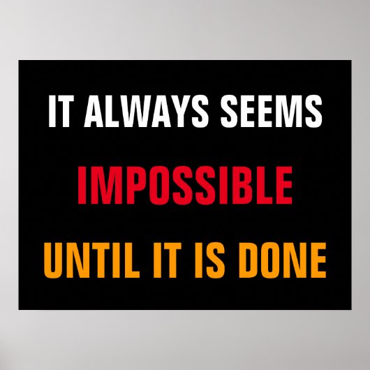 常やる気を起こさせるに引用文プリント ポスター (正面)