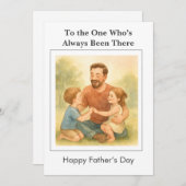 常カスタムにそこに行っていた – 父のデイカード 招待状 (正面/裏面)