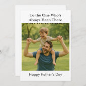 常カスタムにそこに行っていた – 父のデイカード 招待状 (正面/裏面)