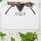 常パーソナライズされたおもしろいに退退職した職 キッチンタオル (折り畳み)