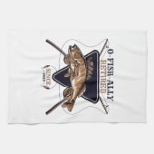 常パーソナライズされたおもしろいに退退職した職 キッチンタオル (横)