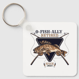 常パーソナライズされたおもしろいに退退職した職 キーホルダー