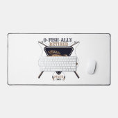 常パーソナライズされたおもしろいに退退職した職 デスクマット (キーボード&マウス)