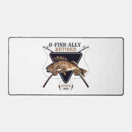 常パーソナライズされたおもしろいに退退職した職 デスクマット