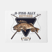 常パーソナライズされたおもしろいに退退職した職 ドアマット (正面)