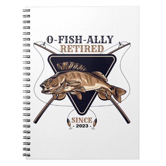 常パーソナライズされたおもしろいに退退職した職 ノートブック (正面)