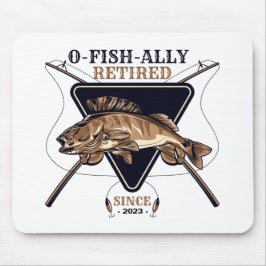 常パーソナライズされたおもしろいに退退職した職 マウスパッド