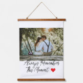 常パーソナライズされたにこの瞬間を覚えている 吊り下げ型タペストリー (正面)