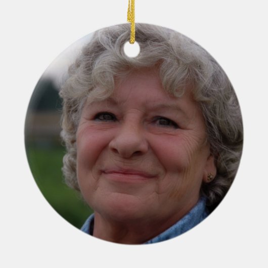 常パーソナライズされたに私の心の写真記念 セラミックオーナメント (裏面)