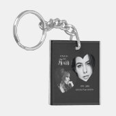 常モダンにハート|フォトメモリアル キーホルダー (正面左)