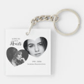 常モダンにハート|フォトメモリアル キーホルダー (裏面)