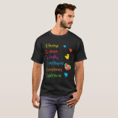 常ユニークに自閉症の意識を完全に知性がある保つ Tシャツ (正面フル)