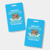 常保に万一の時に君と本を持つ バッジ (表裏)