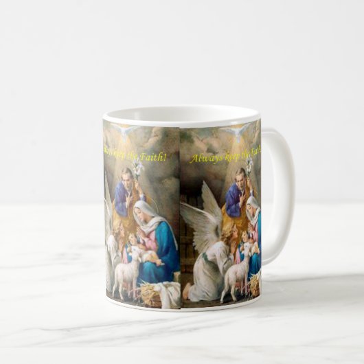 常保に信仰、イエス・マグ コーヒーマグカップ (正面右)