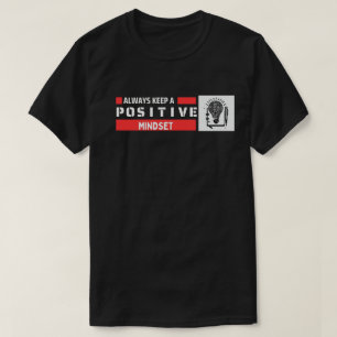 常保に考え前向きる Tシャツ
