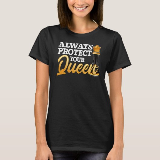 常保護にクイーンチェス選手 Tシャツ (正面)