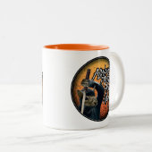 常保護に自分のナッツ – おもしろい忍者 ツートーンマグカップ (正面右)