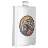 常保護に自分のナッツ – おもしろい忍者 フラスク (右)