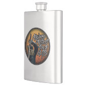 常保護に自分のナッツ – おもしろい忍者 フラスク (左)